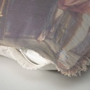 "Elizabeth of York" 50cm x 50cm Fringed Cotton/Poly Cushion Cover