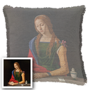 "Elizabeth of York" 50cm x 50cm Fringed Cotton/Poly Cushion Cover