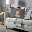"Elizabeth of York" 50cm x 50cm Fringed Cotton/Poly Cushion Cover