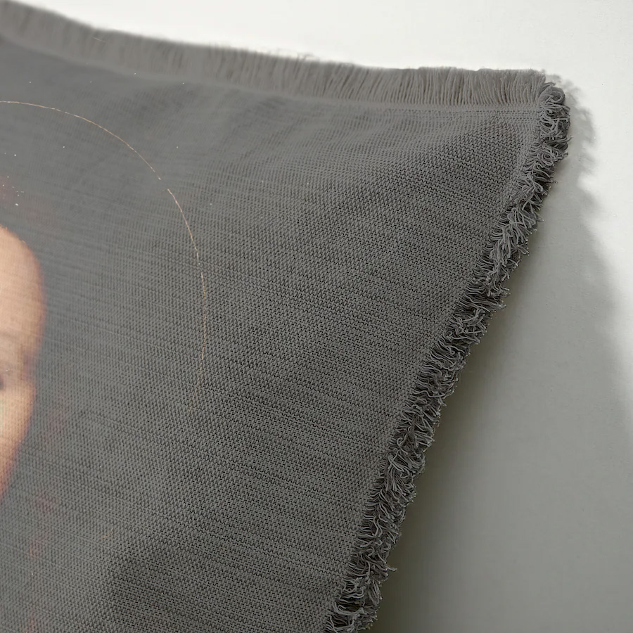 "Elizabeth of York" 50cm x 50cm Fringed Cotton/Poly Cushion Cover