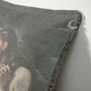 "Elizabeth of York" 50cm x 50cm Fringed Cotton/Poly Cushion Cover