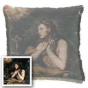 "Elizabeth of York" 50cm x 50cm Fringed Cotton/Poly Cushion Cover