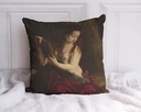 "Mary Magdalene" by Ginebra 40cm x 40cm Faux Leather Cushion Cover