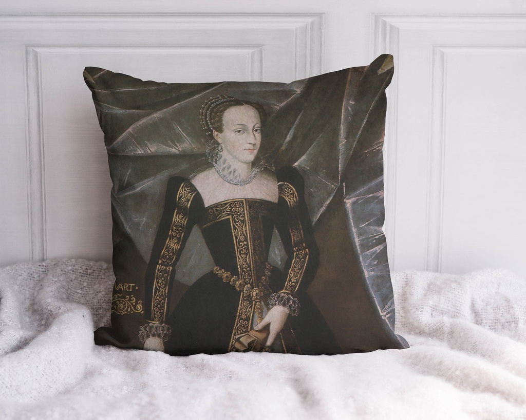 "Mary Queen of Scots from the Blair Museum" 40cm x 40cm Faux Leather Cushion Cover