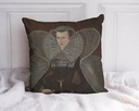 "Mary Queen of Scots" 40cm x 40cm Faux Leather Cushion Cover