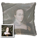 "Elizabeth of York" 50cm x 50cm Fringed Cotton/Poly Cushion Cover