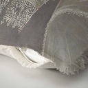 "Elizabeth of York" 50cm x 50cm Fringed Cotton/Poly Cushion Cover