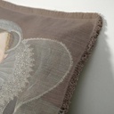 "Elizabeth of York" 50cm x 50cm Fringed Cotton/Poly Cushion Cover