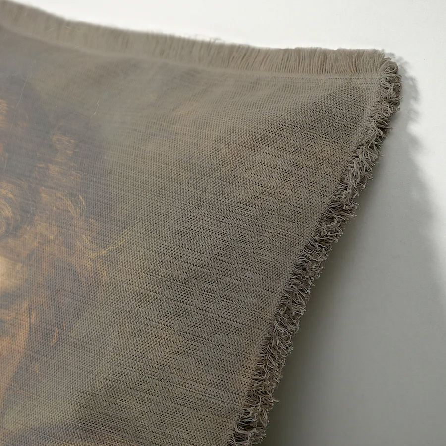 "Elizabeth of York" 50cm x 50cm Fringed Cotton/Poly Cushion Cover