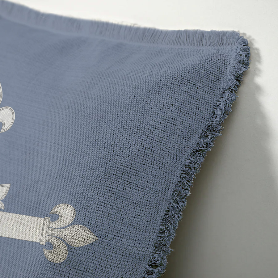 "Elizabeth of York" 50cm x 50cm Fringed Cotton/Poly Cushion Cover