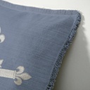 "Elizabeth of York" 50cm x 50cm Fringed Cotton/Poly Cushion Cover