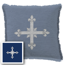 "Elizabeth of York" 50cm x 50cm Fringed Cotton/Poly Cushion Cover