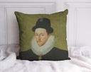 "Peregrine Bertie" 40cm x 40cm Faux Leather Cushion Cover