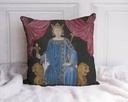 "Philippe IV" 40cm x 40cm Faux Leather Cushion Cover