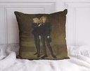 "Princes in the Tower" 40cm x 40cm Faux Leather Cushion Cover