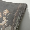 "Elizabeth of York" 50cm x 50cm Fringed Cotton/Poly Cushion Cover