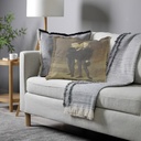 "Elizabeth of York" 50cm x 50cm Fringed Cotton/Poly Cushion Cover