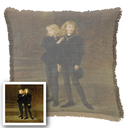 "Elizabeth of York" 50cm x 50cm Fringed Cotton/Poly Cushion Cover