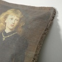 "Elizabeth of York" 50cm x 50cm Fringed Cotton/Poly Cushion Cover