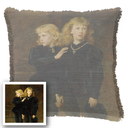 "Elizabeth of York" 50cm x 50cm Fringed Cotton/Poly Cushion Cover