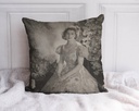 "Princess Elizabeth (Queen Elizabeth II)" 40cm x 40cm Faux Leather Cushion Cover