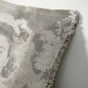 "Elizabeth of York" 50cm x 50cm Fringed Cotton/Poly Cushion Cover