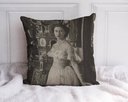 "Princess Margaret 2" 40cm x 40cm Faux Leather Cushion Cover