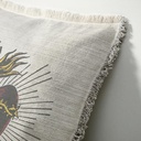 "Elizabeth of York" 50cm x 50cm Fringed Cotton/Poly Cushion Cover