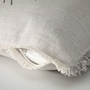 "Elizabeth of York" 50cm x 50cm Fringed Cotton/Poly Cushion Cover