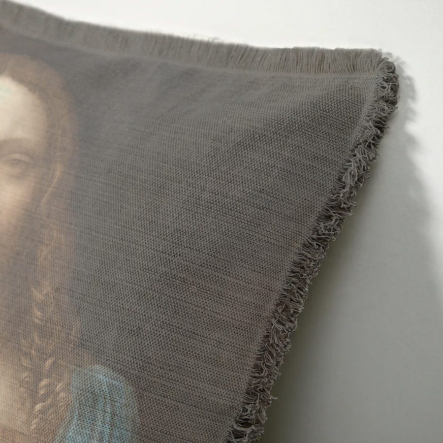 "Elizabeth of York" 50cm x 50cm Fringed Cotton/Poly Cushion Cover
