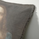 "Elizabeth of York" 50cm x 50cm Fringed Cotton/Poly Cushion Cover