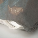 "Elizabeth of York" 50cm x 50cm Fringed Cotton/Poly Cushion Cover