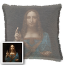 "Elizabeth of York" 50cm x 50cm Fringed Cotton/Poly Cushion Cover
