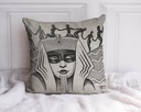 "Sphinx" 40cm x 40cm Faux Leather Cushion Cover