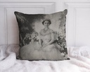 "The Queen Mother" 40cm x 40cm Faux Leather Cushion Cover