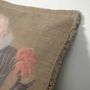 "Elizabeth of York" 50cm x 50cm Fringed Cotton/Poly Cushion Cover