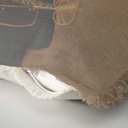 "Elizabeth of York" 50cm x 50cm Fringed Cotton/Poly Cushion Cover