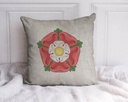"Tudor Rose" 40cm x 40cm Faux Leather Cushion Cover