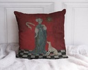 "Valentine de Milan" 40cm x 40cm Faux Leather Cushion Cover