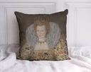 " Catherine Howard (nee Carey) Countess of Nottingham" 40cm x 40cm Faux Leather Cushion Cover