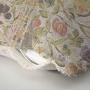 "Agnes Sorel as the Madonna" 50cm x 50cm Fringed Cotton/Poly Cushion Cover
