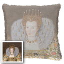 "Agnes Sorel as the Madonna" 50cm x 50cm Fringed Cotton/Poly Cushion Cover