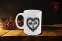 "Doily Faces" Mug