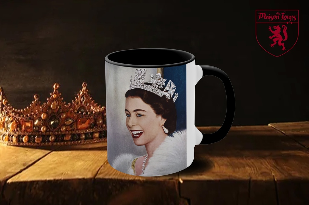 "Queen Elizabeth II Laughing" Mug