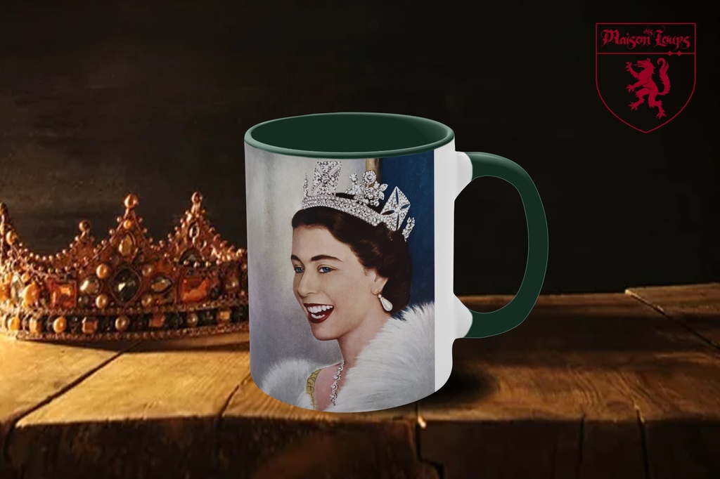 "Queen Elizabeth II Laughing" Mug