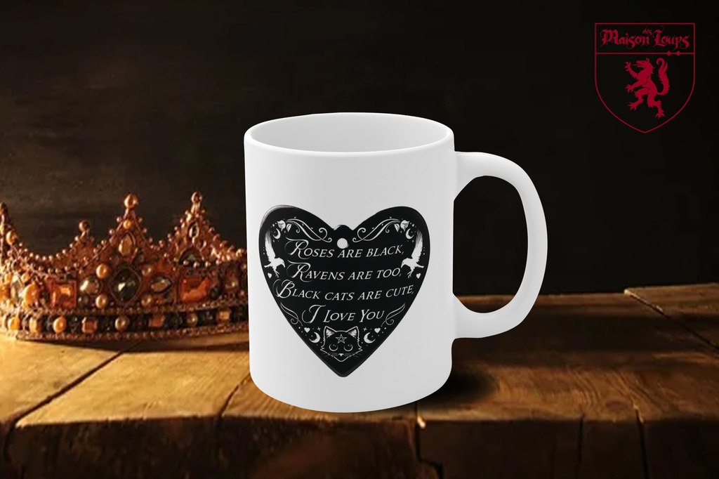 "Roses are Black" Mug