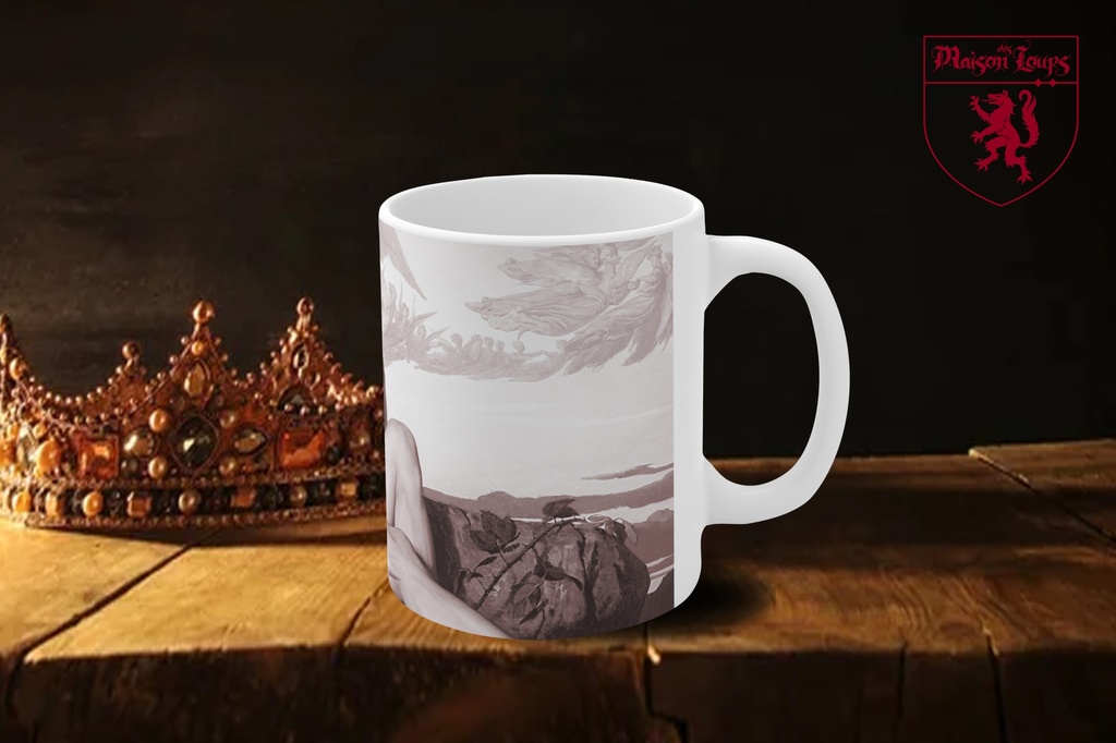 "The Fallen Angel by Alexandre Cabanel 1847 - Sepia" Mug