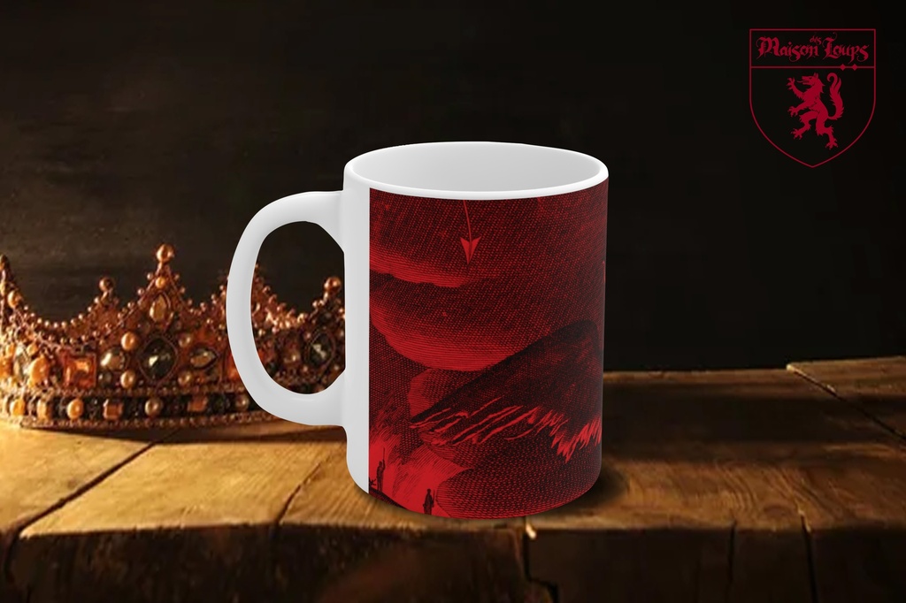 "Satan from 'Paradise Lost' by John Milton - Red" Mug