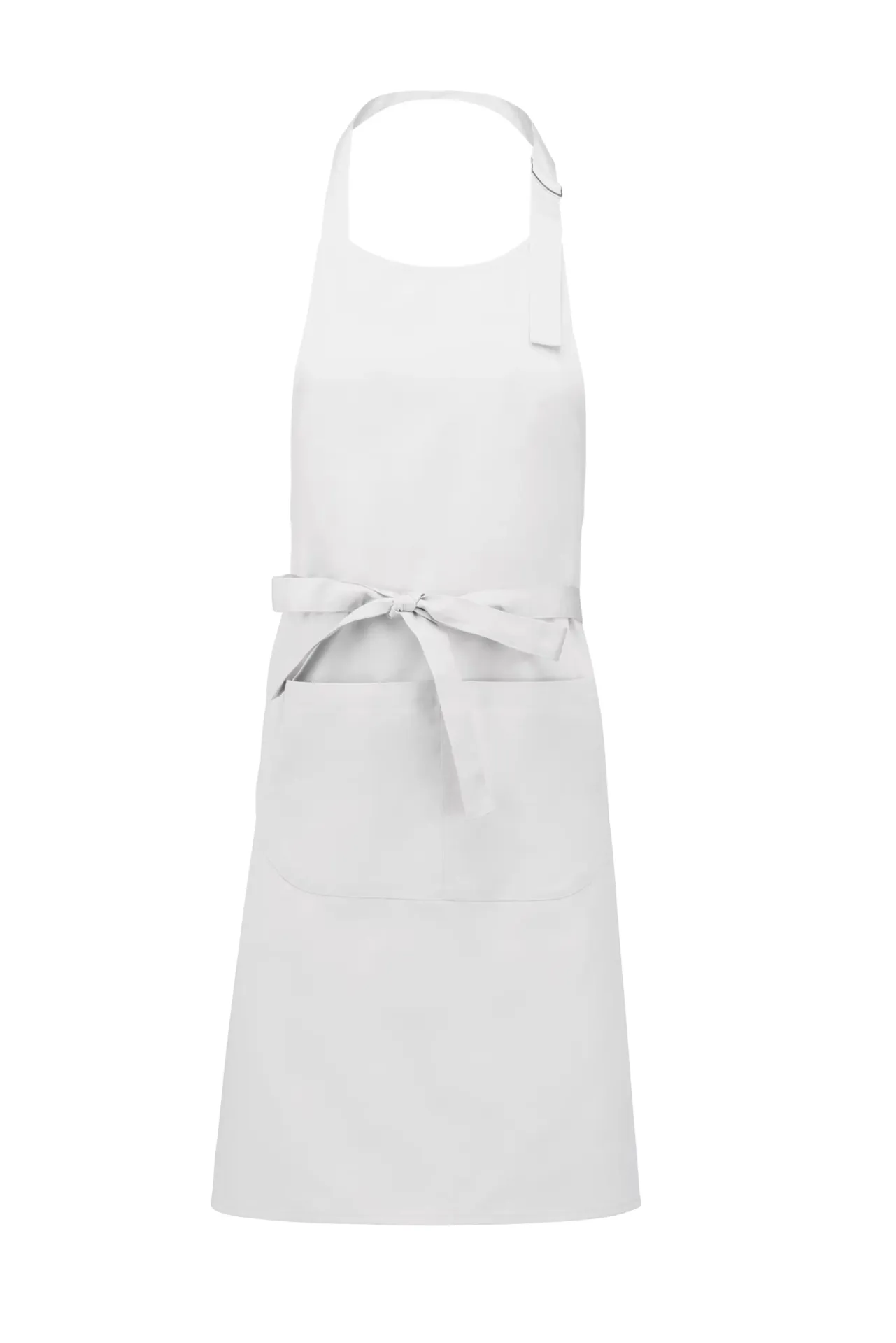 Apron with Pocket - Poly/Cotton (White)