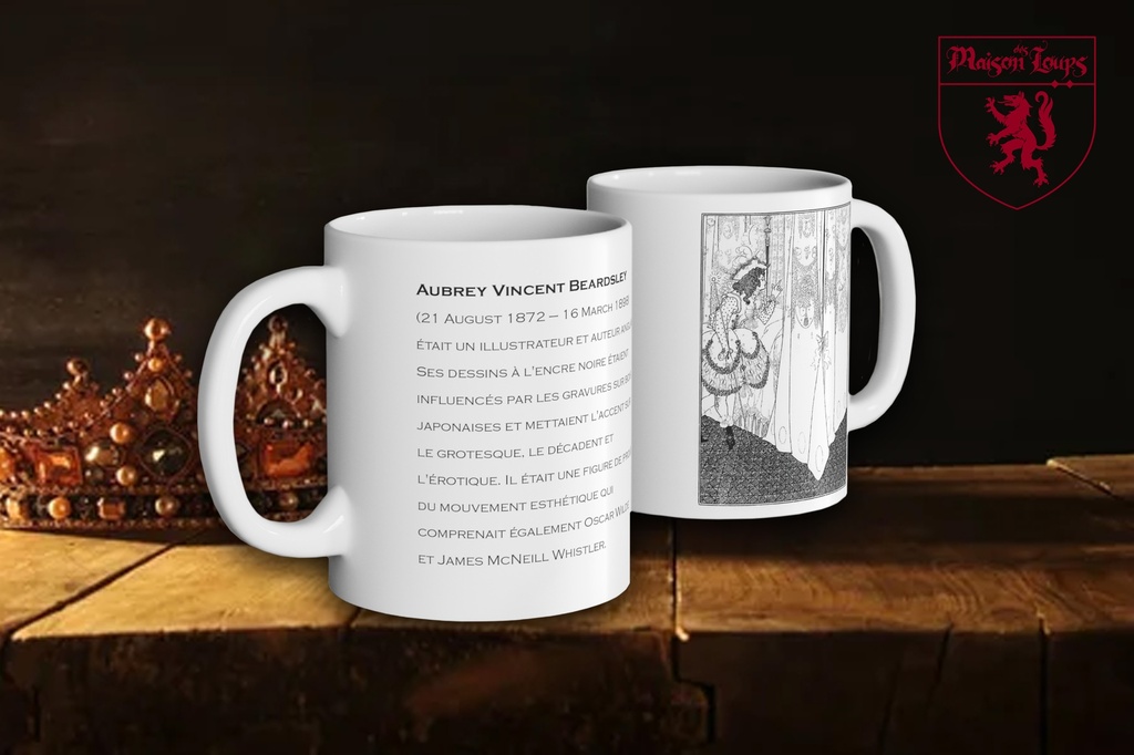 "The Dream (1895-96)" by Aubrey Beardsley Mug (White)